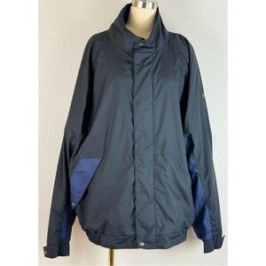 FootJoy Dryjoys Jacket Men's Blue Golf Full Zip Waterproof Outdoor, size XXL
